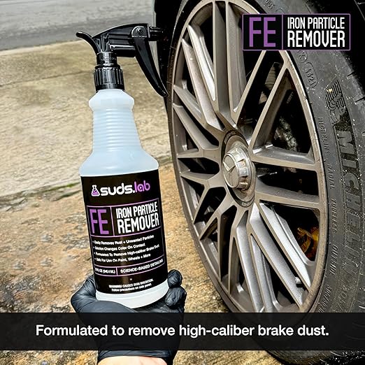 Suds Lab FE Iron Particle Remover, Fallout Rust Remover Spray for Car Detailing, Safe on Car Paint, Motorcycle, RV & Boat Finishes 32 oz.
