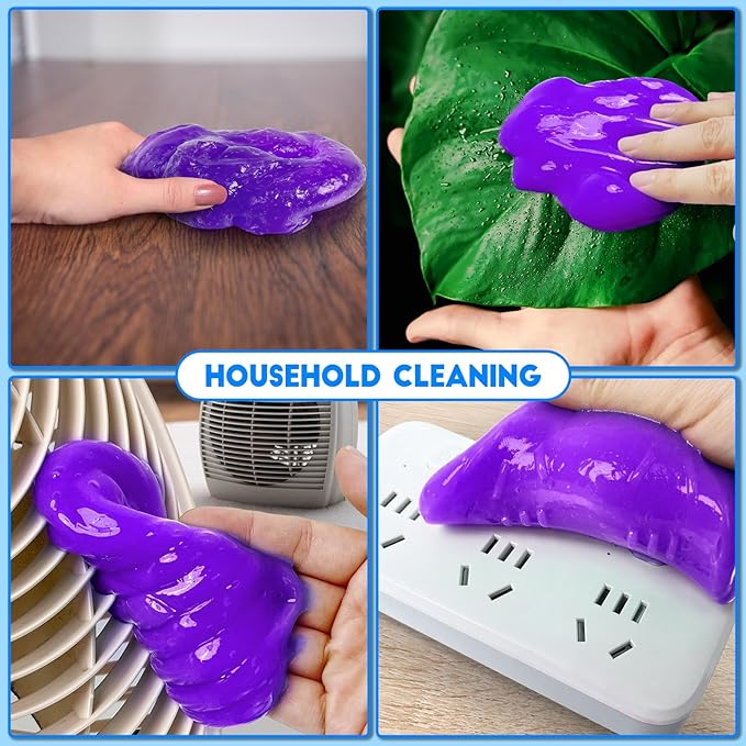 YOPINSAND Car Cleaning Gel, 2 Pack Car Cleaning Putty, Universal Auto Deatiling Tools, Reusable Interior Cleaner for Car Keyboard Air Vent, Car Slime Cleaner Dust Cleaning Gel