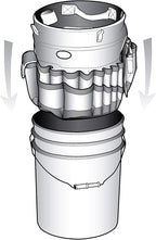 Bucket Boss Auto Boss Wash Boss Organizer for a 5 Gallon Bucket, with Fast-Drying, Exterior Mesh Pockets for Car Supplies, Allowing for Soap and Water in the Bucket, in Black, AB30060