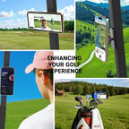 Magnetic Golf Cart Phone Holder - Golf Cart Phone Mount for EZGO, Club Car, Compatible with MagSafe iPhone 16 15 14 13 12 Series Mini, Fits EZGO & More, Ideal Golf Gift for Men & Women