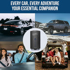 Smart Car Air Freshener Diffuser – Rechargeable Auto Scent Device with 12 Refills – Anti-Leak System, 3 Spray Modes & Motion Sensor Auto On/Off