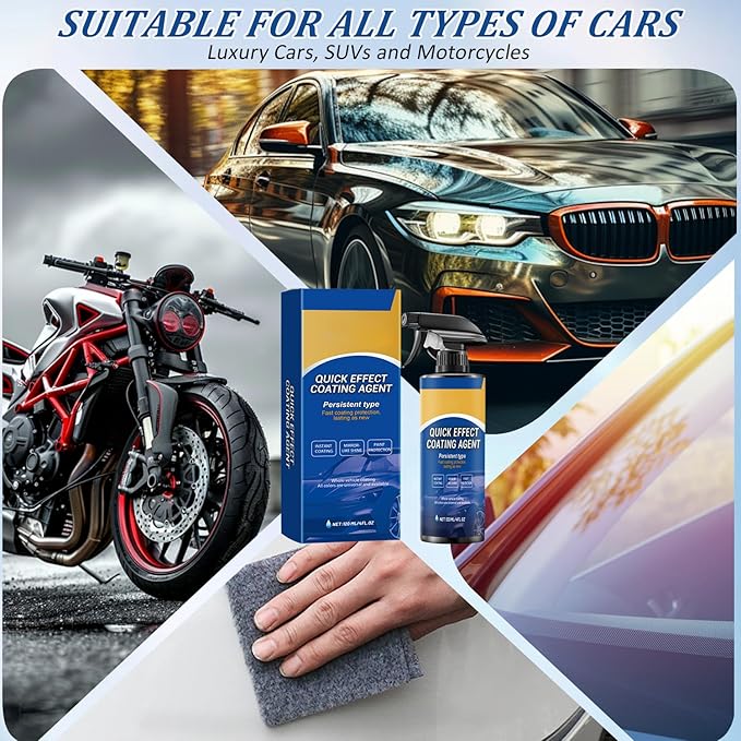 Car Quick Effect Coating Agent Spray, 3 in 1 High Protection Quick Car Coatings Spray (1PCS)