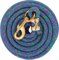 Weaver Equine Performance Lead Rope, Long Horse Lead Rope with Quick Halter Attachment, Soft Comfort Grip, Barn Horse Tack for Daily Use & Showing