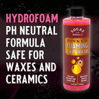 SOCAR Pinky’s Foaming Car Wash Soap. Detailers Choice, pH Balanced, Gentle, Safe On All Paint, Wax & Sealants. Cars, Trucks, RV’s, Boats. 16 fl oz. Use in Foam Cannon & Bucket Wash