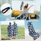 Hahafelt Car Seat Towel Covers Christmas Car Accessories Gifts Athletic Running Towel Performance Microfiber Post Workout Sweat Washable Cover Non Slip for Seat Outdoor Sport (National Park)