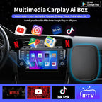 Magic Box 3.0 Max 2026 Upgrade, Support Netflix/YouTube/Dinsey+/Prime Video/TF Card etc., Qualcomm Multi-Core Streaming Video Box with Wireless CarPlay & Android Auto Adapter