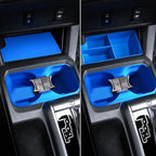 Interior Silicone Liner Insert Custom Fit for Tacoma 2016-2023, Silicone Organizer Tray for Tacoma Gen 3rd Crew Cab only - Fully Covered - for Tacoma Accessories