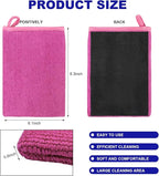 2 PCS Clay Mitt, Scratch-Free Microfiber Clay Bar Alternative Mitt Car Detailing Glove, Car Cleaning & Polishing Tool Clay Eraser Mitt for Paint Glass Wheels, Car Accessories (Purple)