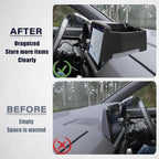 Center Console Organizer Compatible with 2023 2024 2025 2026 Honda CRV EX-L/Sport-L Hybrid Dashboard Tray Interior Insert Accessories Behind Screen Black