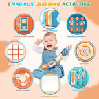 Busy Board for 1 Year Old, Travel Toys for Toddler 1-3 on Plane Car, Montessori Busy Board Busy Cube, Toys for 1 Year Old Boy Girl, Easter Basket Stuffers for Toddler