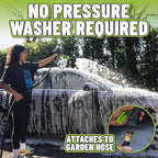 Chemical Guys TORQ Foam Blaster 6 - Foam Cannon Garden Hose Attachment, Easy to Use, Sprays Thick Suds for Safe Washing Trucks, SUVs, Motorcycles, RVs, and Other Vehicles