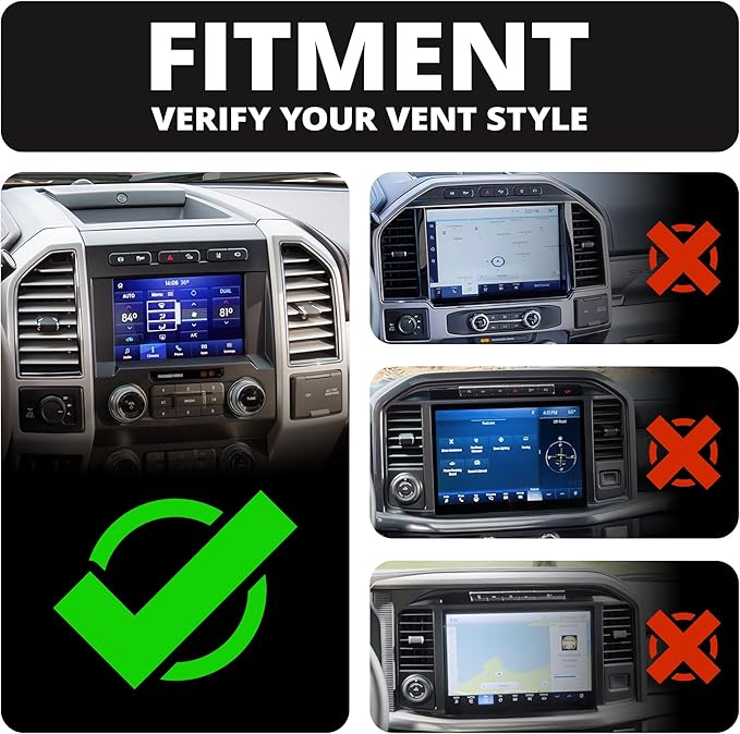 Tackform Link Vent Phone Mount Compatible with 2015-2020 Ford F-150, 2017-2021 Super Duty, 2018-2021 Expedition | Aluminum | Universal Magnetic Holder | 2" Arm | Pink Knob | (NOT MAGSAFE Compatible)
