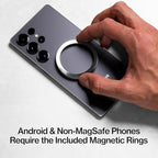 Statik HyperMount Pro Phone Mount, Magnetic Phone Holder, 15W Wireless Charging, MagSafe Car Mount, Works on Smooth & Lightly Textured Surfaces, iPhone and Android Compatible, Charging Cable Included