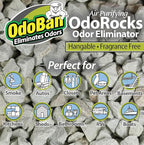 OdoBan Air Purifying OdoRocks Natural Odor Eliminator Made from Natural Volcanic Rocks, Made in the USA, Fragrance Free, 2 Pound Bag