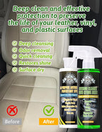 Kingvo Car Leather Cleaner and Conditioner, Interior Car Cleaner,Upholstery Care Protector Spray Kit for Boat Seat Auto Vinyl Leather Purse Couch
