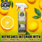Chemical Guys Foaming Citrus Fabric Clean Carpet & Upholstery Cleaner, Ready to Use, Sprayable (for Carpets, Seats & Floor Mats), Safe for Cars, Home, Office, & More, 2-16 fl oz, Citrus Scent