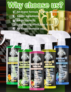 Kingvo Interior Car Cleaner, Car Seat Cleaner Cleaning Kit Carpet Shiny Stuff Deep Cleans Rubber Floor Mat Truck,Green Apple Scent