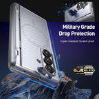Poetic Revolution Flex Case for Galaxy Z Fold 7, [Foldable Kickstand][Hinge Protection][MagSafe Compatible], Full Body Galaxy Z Fold 7 Slim Cover with Built-in-Screen Protector, Silver Grey
