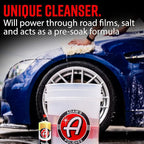 Adam's Polishes Strip Car Wash Soap (16 oz) - Sealant & Wax Remover Shampoo Salt Remover, Presoak, & Acidic Wash | Thick Suds For Use Cleaning Kit, Foam Cannon, Foam Gun, Sponge, Mitt, Chamois