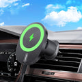for MagSafe Car Mount Charger [15W Fast Charging] Phone Holder Wireless Car Charger Wireless Phone Holder for iPhone 17 16 Pro Max 15 Plus 14 13 12 & Samsung Galaxy S25 S25+ Ultra S24 S24+ Ultra
