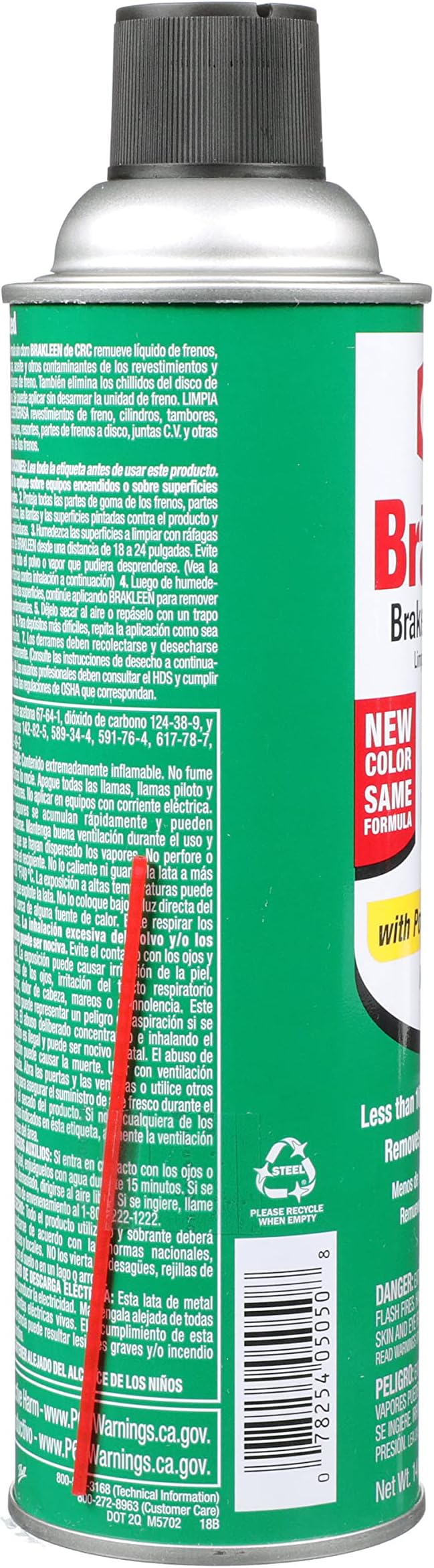 CRC (05050-12PK) Brakleen Non-Chlorinated Brake Parts Cleaner with PowerJet Technology - 14 oz., (Pack of 12)