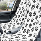 Hahafelt 2 Pack Car Seat Towel Covers with Storage Bag, 63 x 32 Inch Universal Non Slip Waterproof Sweat Protector for Car Truck, Gym Swimming Running, Machine Washable (Dog Footprints)
