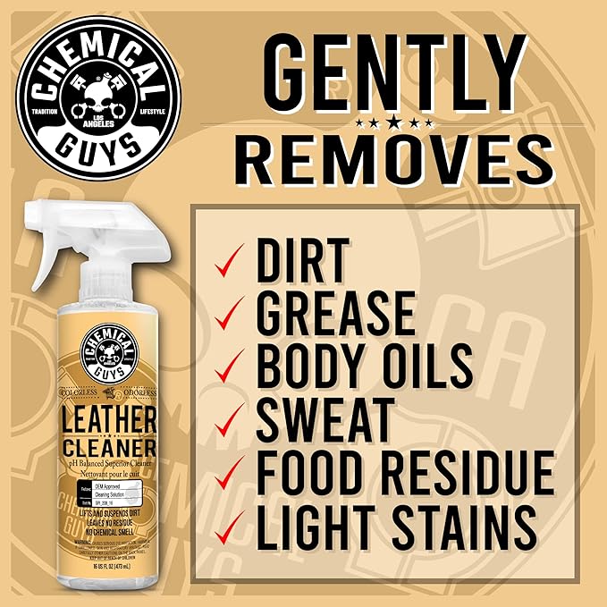 Chemical Guys Leather and Interior Cleaner and Conditioner Bundle (16 fl oz)