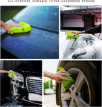 Jumbo Cross-Cut Grid Sponge 3-Pack | All-Purpose, Durable, Extra Absorbent Sponge for Cleaning | Large, Easy-Grip Car Cleaning Sponge | Soft, Scratch-Free Multi-Use Sponge