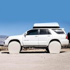 Explore Land Tire Covers 4 Pack - Tough Wheel Protector for Truck, SUV, Trailer, Camper, RV Universal Fits Tire Diameters 32-34.75 inches, White