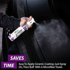 Torque Detail Ceramic Spray - Easy to Apply, Ceramic Coating Spray - Proprietary Silica Formula (Nano SiO2) Seals & Shields Car’s Clear Coat - Hydrophobic Protection & High-Gloss Shine (8 oz)