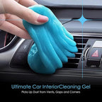 Car Cleaning Gel Putty, Reusable Dust Removal for Keyboard, Car Interior, Air Vents, Dashboard & Tight Spaces | Auto Detailing Putty (Blueberry Scent)