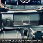 TWRAPS Magnetic Wireless Charging Pad for Ford F-150 Lightning 2021-2026, 25W Type 1, Center Console Fast Qi2.2 Charger Works with iPhone 17 16 15 Pro & Max, Mount Only Compatible with MagSafe Cases