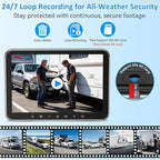 HD 1080P RV Backup Camera Wireless: 8-inch Large Screen Auto Clear Night Vision for RVs, Trailers, Campers - 20 Mins Easy-Install Plug-Play Rear View Camera Pre-Wired for Furrion System