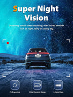 ARIFAYZ Dash Cam Front and Rear 4K+1080P, Free 64GB Card, Built-in WiFi, Dash Camera for Cars, Car Camera, Dual Dashcams for Cars with Night Vision, 24 Hours Parking Monitor, Loop Recording