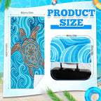 Hahafelt 2 Pack Car Seat Towel Covers with Storage Bag, 63 x 32 Inch Universal Non Slip Waterproof Sweat Protector for Car Truck, Gym Swimming Running, Machine Washable (Colorful Sea Turtle)