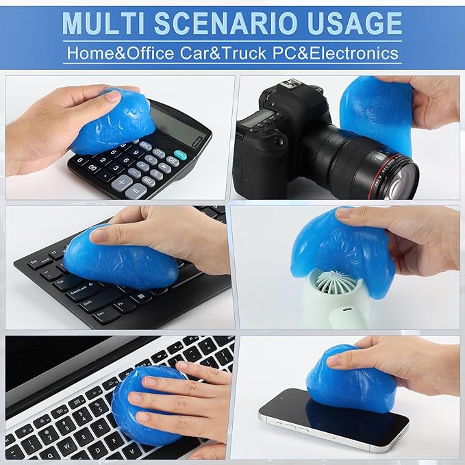 JUSTTOP Universal Cleaning Gel for Car, Detailing Putty Gel Detail Tools Car Interior Cleaner Laptop Cleaner