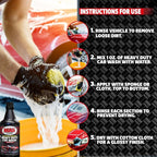MA5X Car Wash Soap | Concentrated, pH Balanced | High Performance Foaming Car Wash Soap | 32oz Bottle | Pack of 2