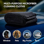Papa Dragon Extra Large Car Drying Towel | 1300 GSM 25"x34" | Super Absorbent Microfiber Towel for Cars, Streak-Free, Scratch-Free Detailing Towel for Cars, Truck, SUV - 1 Pack