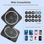 CarPlay Wireless Adapter, Wireless CarPlay Adapter for iPhone Converts Wired to Wireless CarPlay Dongle, Plug & Play Fit for Factory OEM Wired Apple CarPlay Cars from 2016 & iPhone iOS 10+