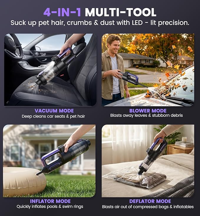 Car Vacuum Portable Cordless Handheld Vacuum Cleaner 01