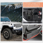Upgraded for Jeep Wrangler accessories Metal Front Door Storage Pockets for 2018-2025 Jeep Wrangler JL JLU 4XE accessories for 2020-2025 Jeep Gladiator JT accessories Door Side Insert Organize Box