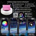 Starlight Headliner Kit, 16W RGBW Dual Head Twinkle & Music Effect, 900pcs (0.03+0.04+0.06in) 9.8ft, Fiber Optic Lights Kit Star Lights for Car Ceiling Home, APP & Remote