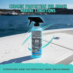 Ultimate Marine & Auto Surface Protection Spray, Nano Ceramic Coating, Hydrophobic, Long-Lasting Gloss, UV & Saltwater Resistant, Eco-Friendly, Easy Application