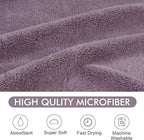 KinHwa Dog Towels Super Absorbent Microfiber for Small, Medium Dog Drying Towel for Drying Dogs Soft Pet Bath Towels and Cats with Embroidered Paw Pure+Grey 20inchx36inch