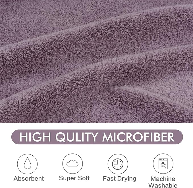 KinHwa Dog Towels Super Absorbent Microfiber for Small, Medium Dog Drying Towel for Drying Dogs Soft Pet Bath Towels and Cats with Embroidered Paw Pure+Grey 20inchx36inch