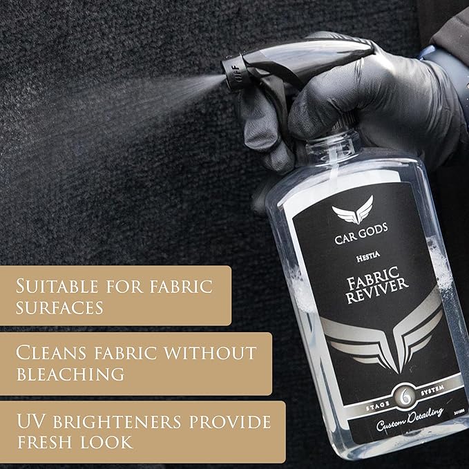 Car Gods Fabric Upholstery and Carpet Cleaner Freshener Reviver, 17 Fl Oz