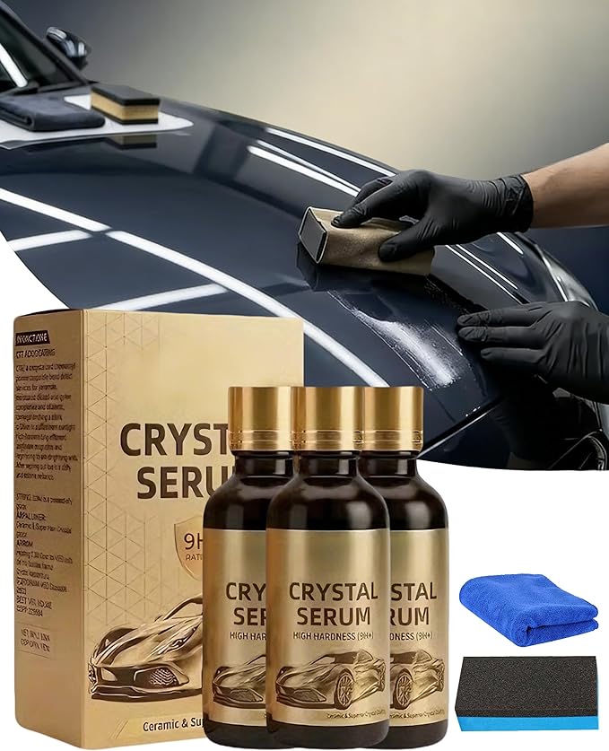 Graphene Ceramic Coating for Cars – 9H Hardness, 10+ Years Protection, Hydrophobic & Scratch Resistant, Long-Lasting Shine & Easy Maintenance (3 Pcs)