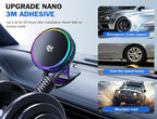 25W MagSafe Compatible Car Mount Charger with Air-Cooled, 3500gf Magnetic Phone Holder for iPhone and Android, Dash Air Vent with Rainbow Ambient Light Valentines Day Gifts