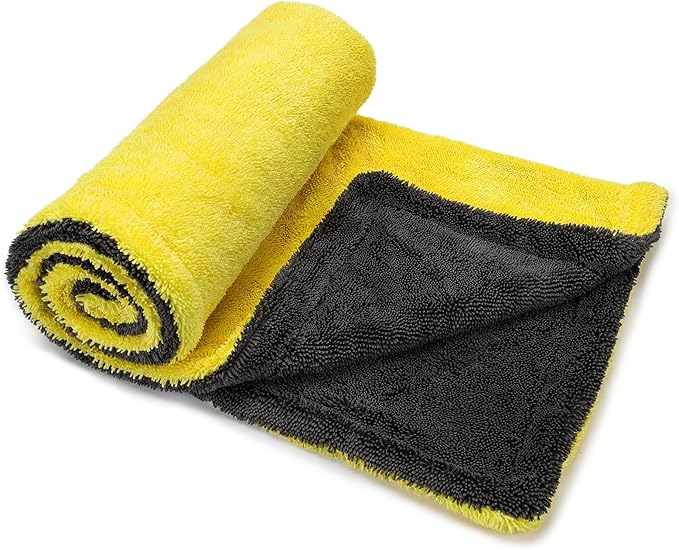 toretark Microfiber Towels for Cars Drying Towel - 36"x24", Streak-Free Double-Sided Ultra Absorbent Bath Towels, Edgeless Design for Car Detailing Cleaning & Household