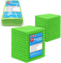 Blue Horizon Microfiber Cleaning Towels, Pack of 24, Ultra Soft Plush Washcloth, All Purpose Premium Microfiber Detailing Cleaning Cloths Reusable Shop Towels (16" x 16", Green)